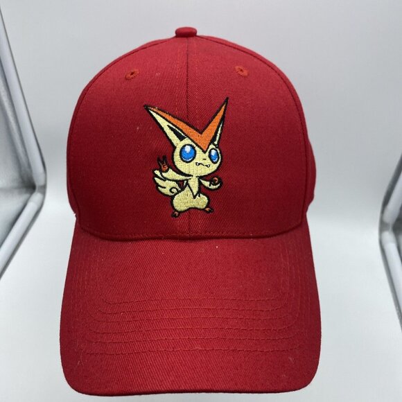 Pokemon Company Other - Pokemon Victini Red Baseball Cap Hat Hook & Loop OSFM